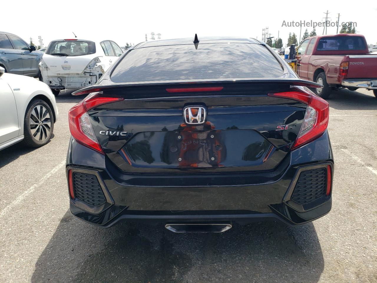 2019 Honda Civic Si Black vin: 2HGFC1E58KH703437