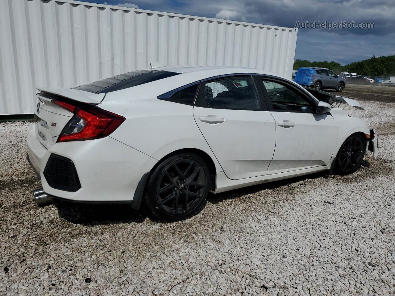 2019 Honda Civic Si Белый vin: 2HGFC1E58KH706810