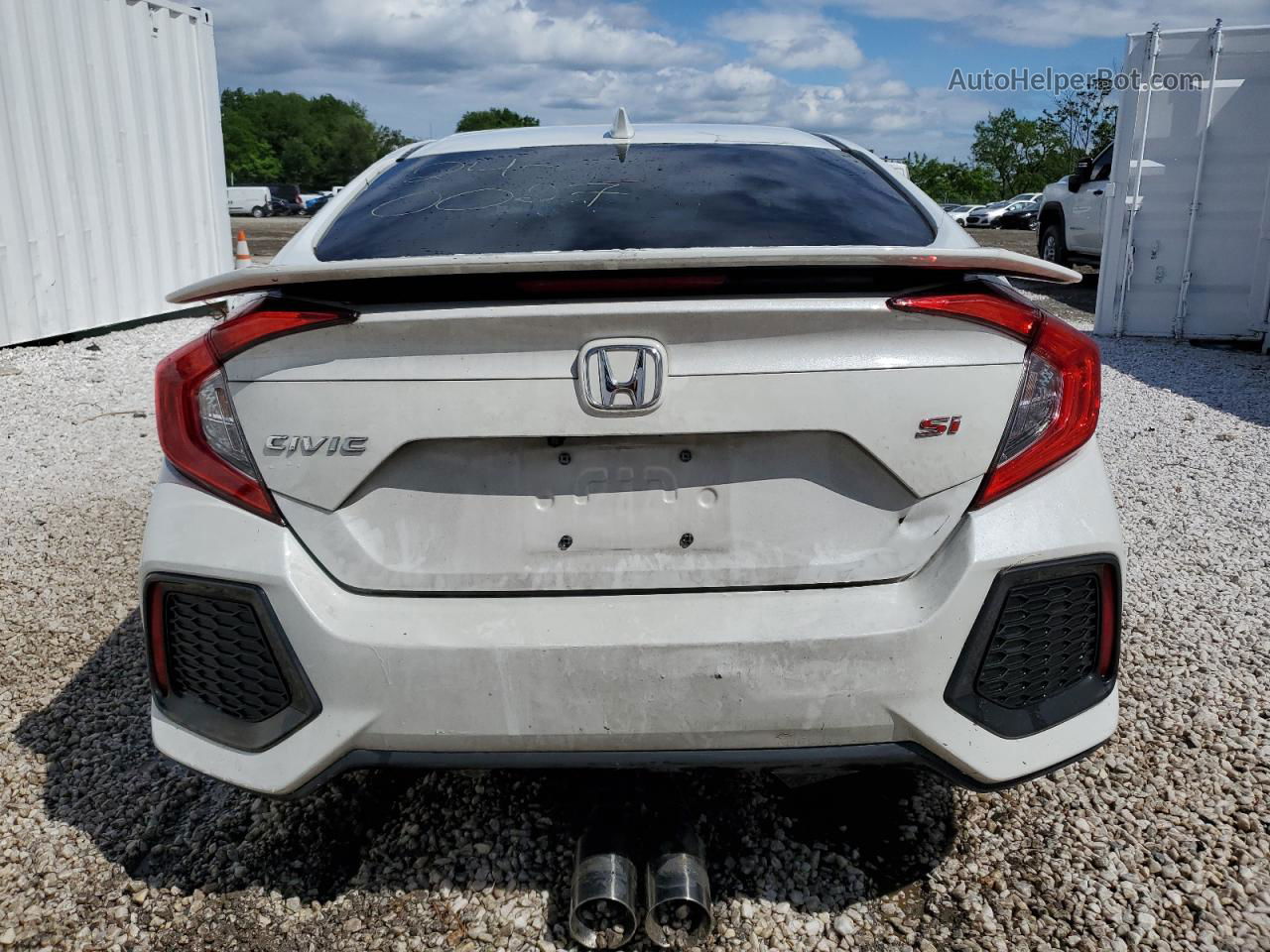 2019 Honda Civic Si Белый vin: 2HGFC1E58KH706810