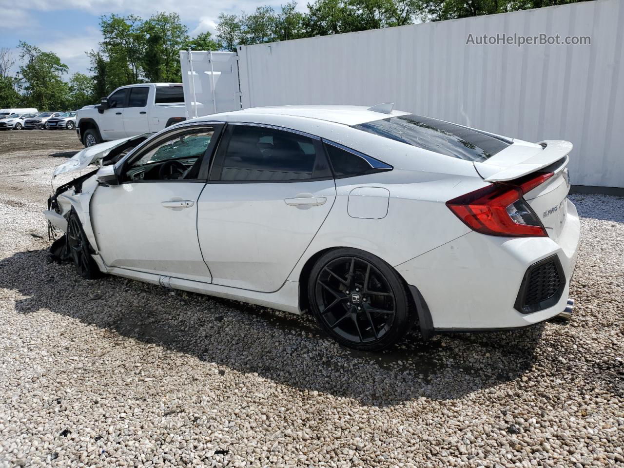 2019 Honda Civic Si White vin: 2HGFC1E58KH706810