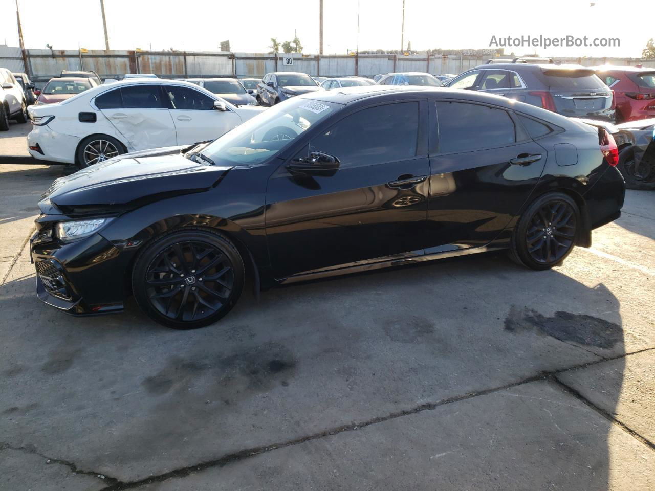 2020 Honda Civic Si Black vin: 2HGFC1E58LH701124