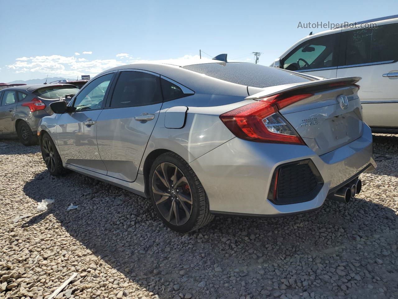 2017 Honda Civic Si Серебряный vin: 2HGFC1E59HH706534