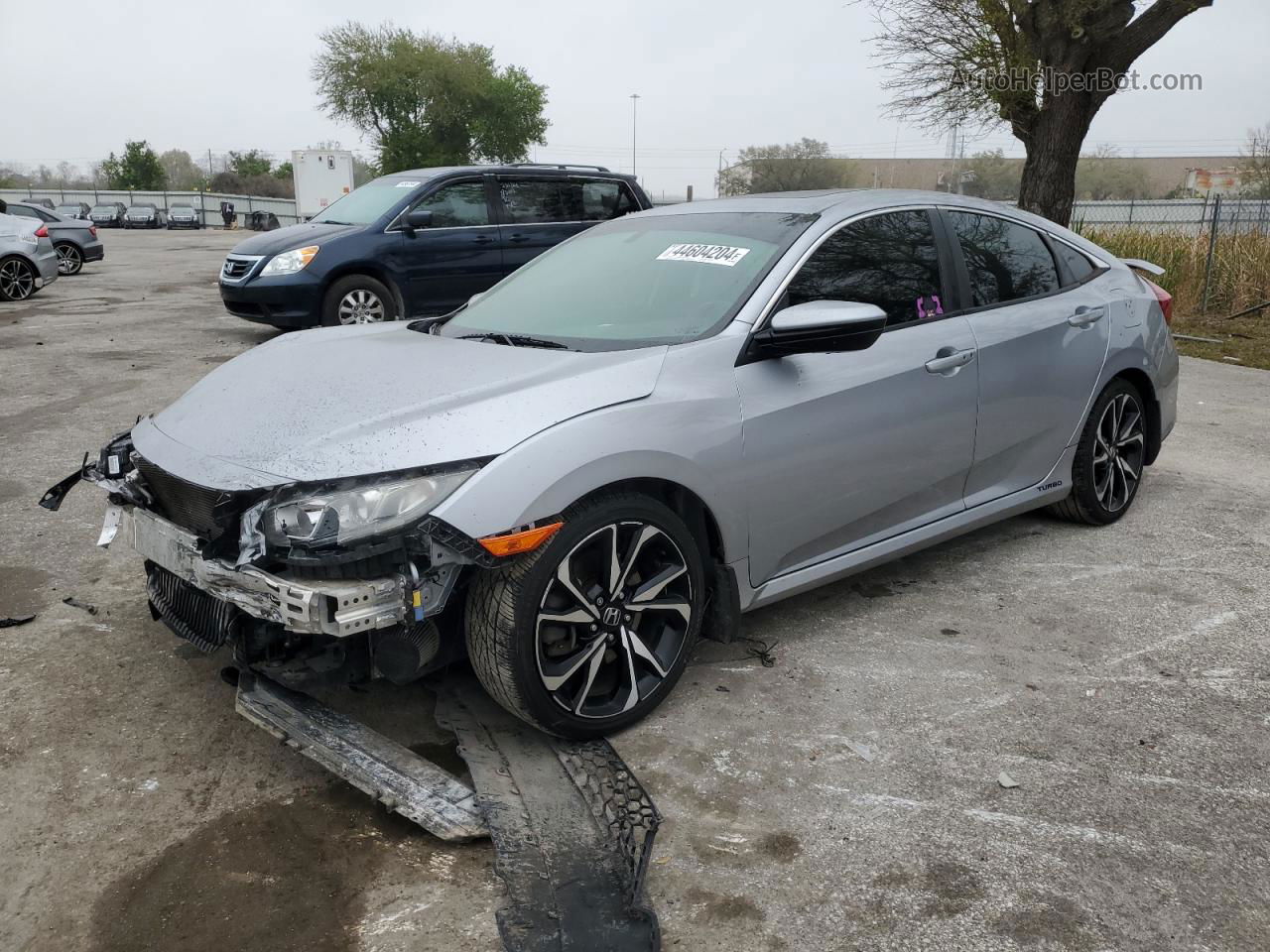 2019 Honda Civic Si Silver vin: 2HGFC1E59KH703124