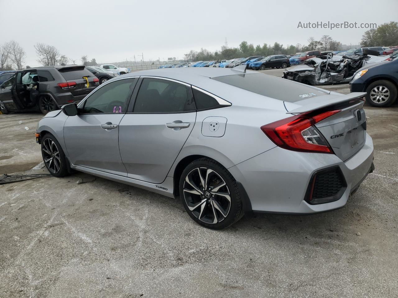 2019 Honda Civic Si Silver vin: 2HGFC1E59KH703124