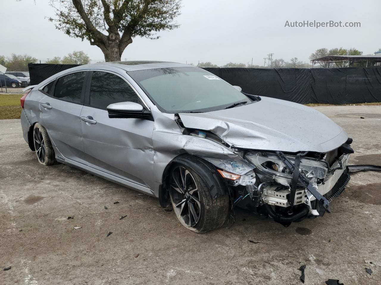 2019 Honda Civic Si Silver vin: 2HGFC1E59KH703124