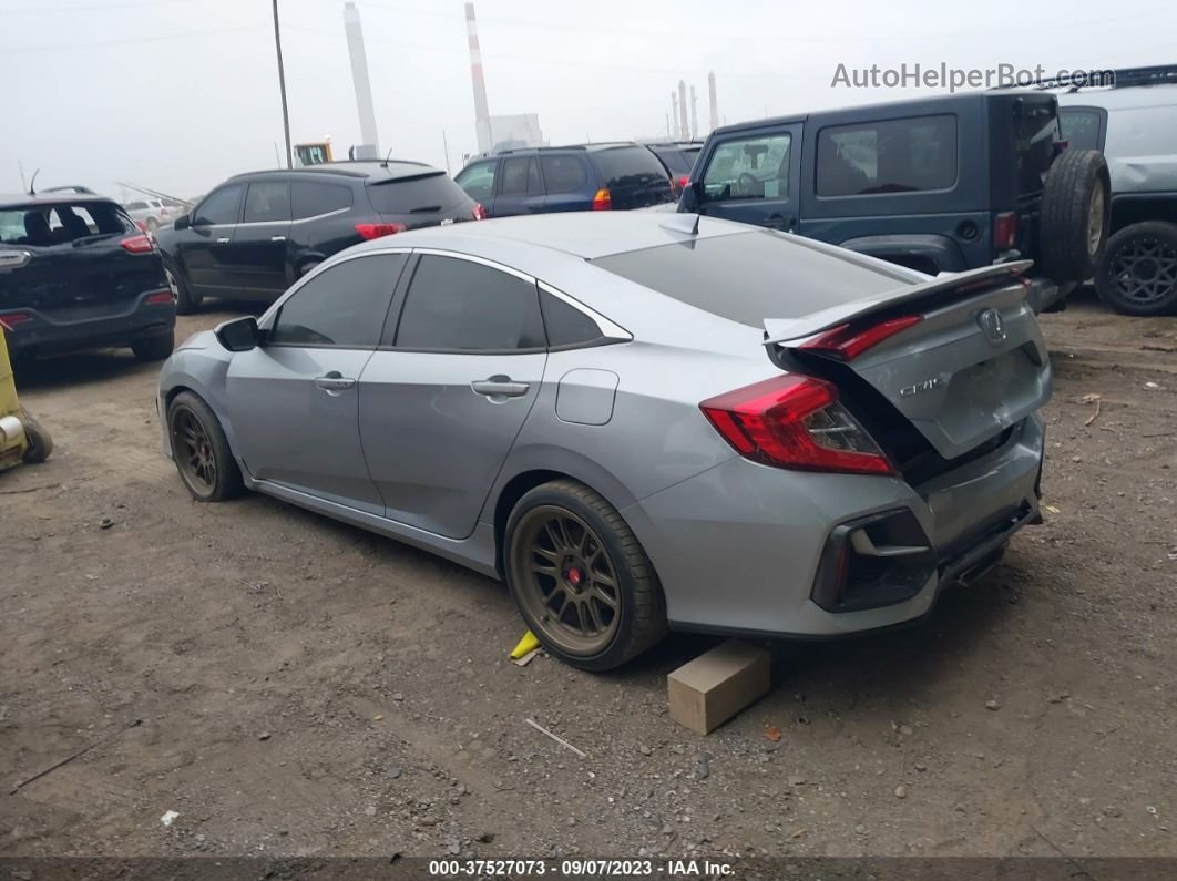 2020 Honda Civic Si Sedan   Silver vin: 2HGFC1E59LH703853