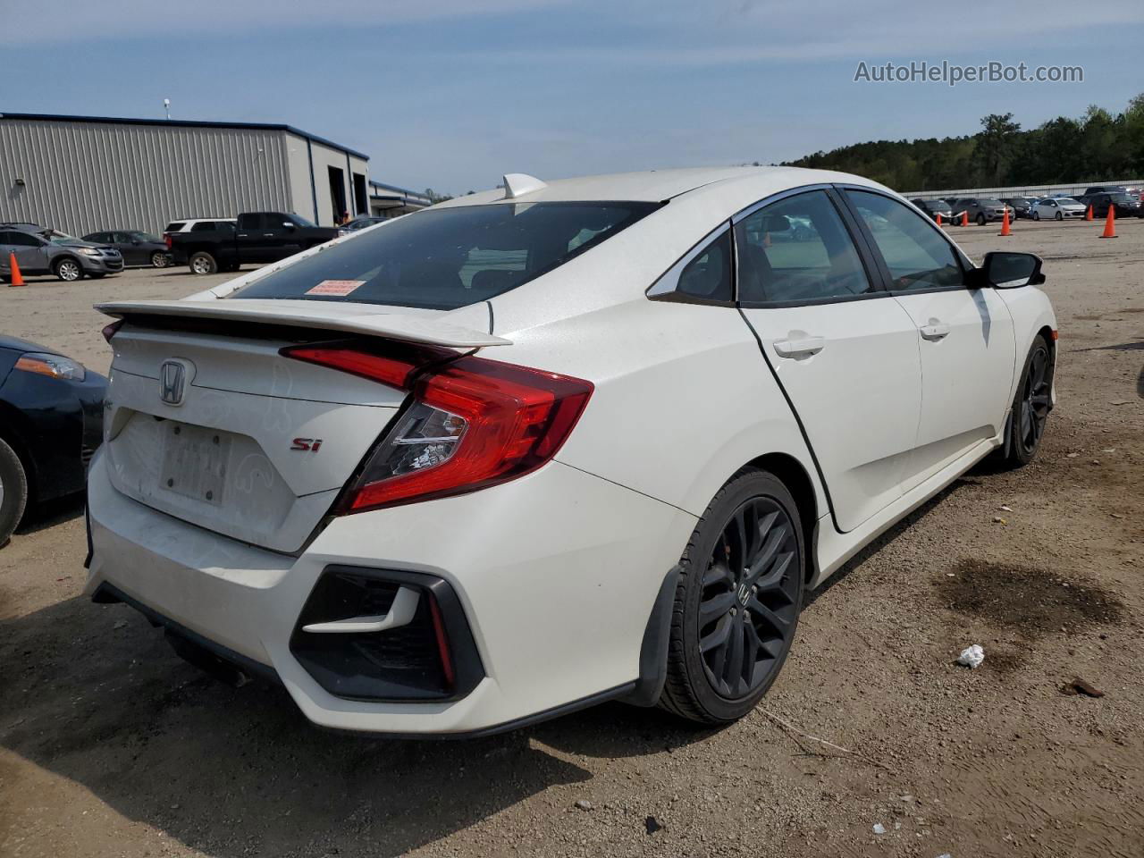 2020 Honda Civic Si White vin: 2HGFC1E59LH709376