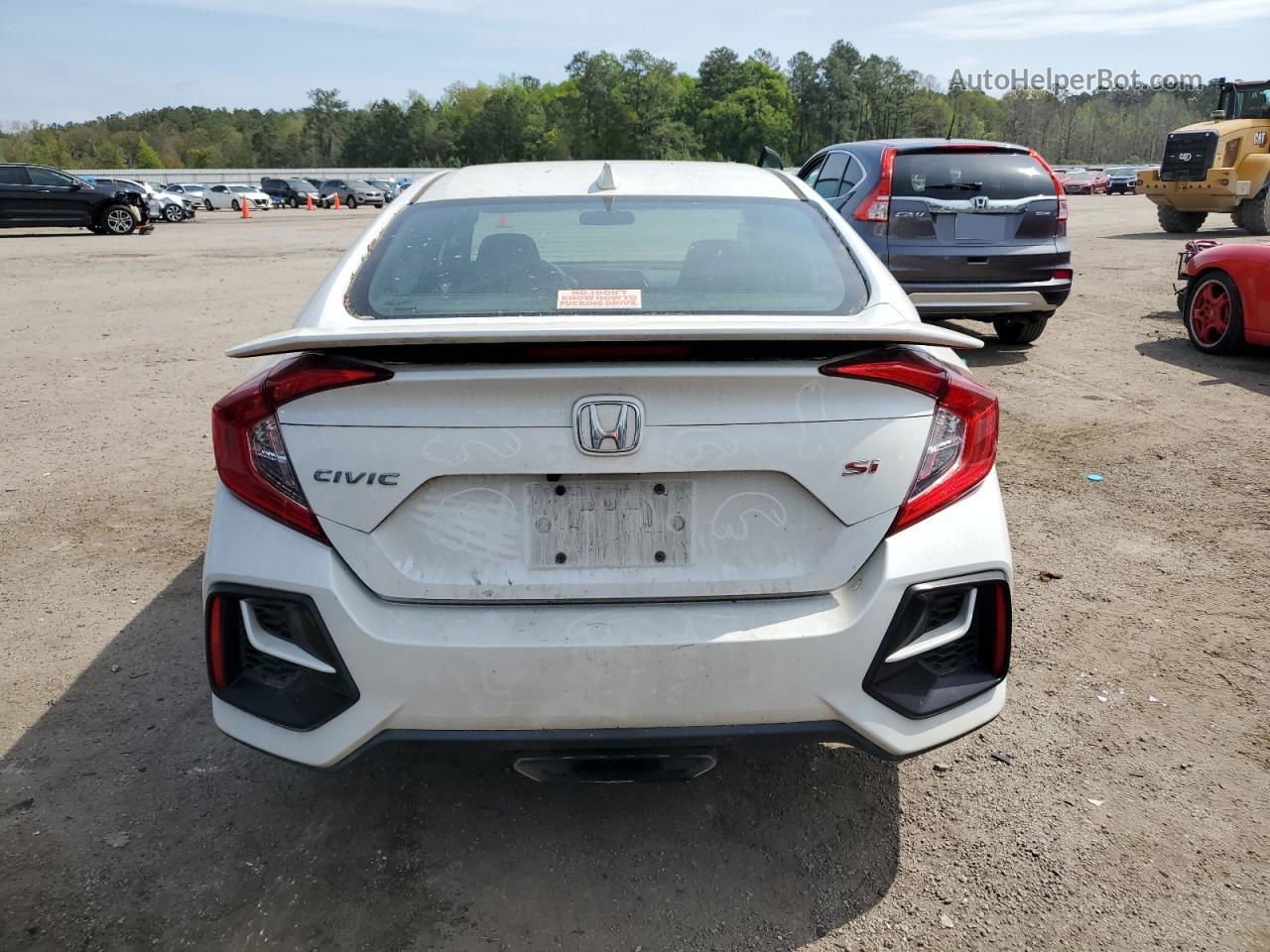 2020 Honda Civic Si Белый vin: 2HGFC1E59LH709376