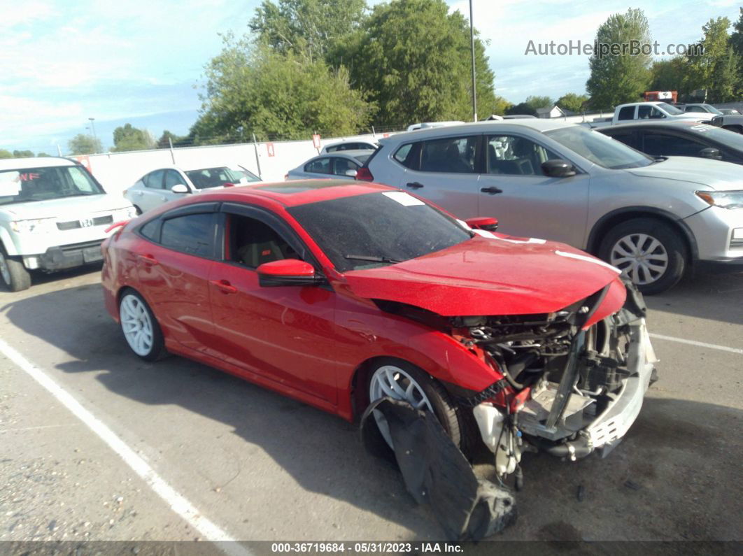 2017 Honda Civic Sedan Si Red vin: 2HGFC1E5XHH700824