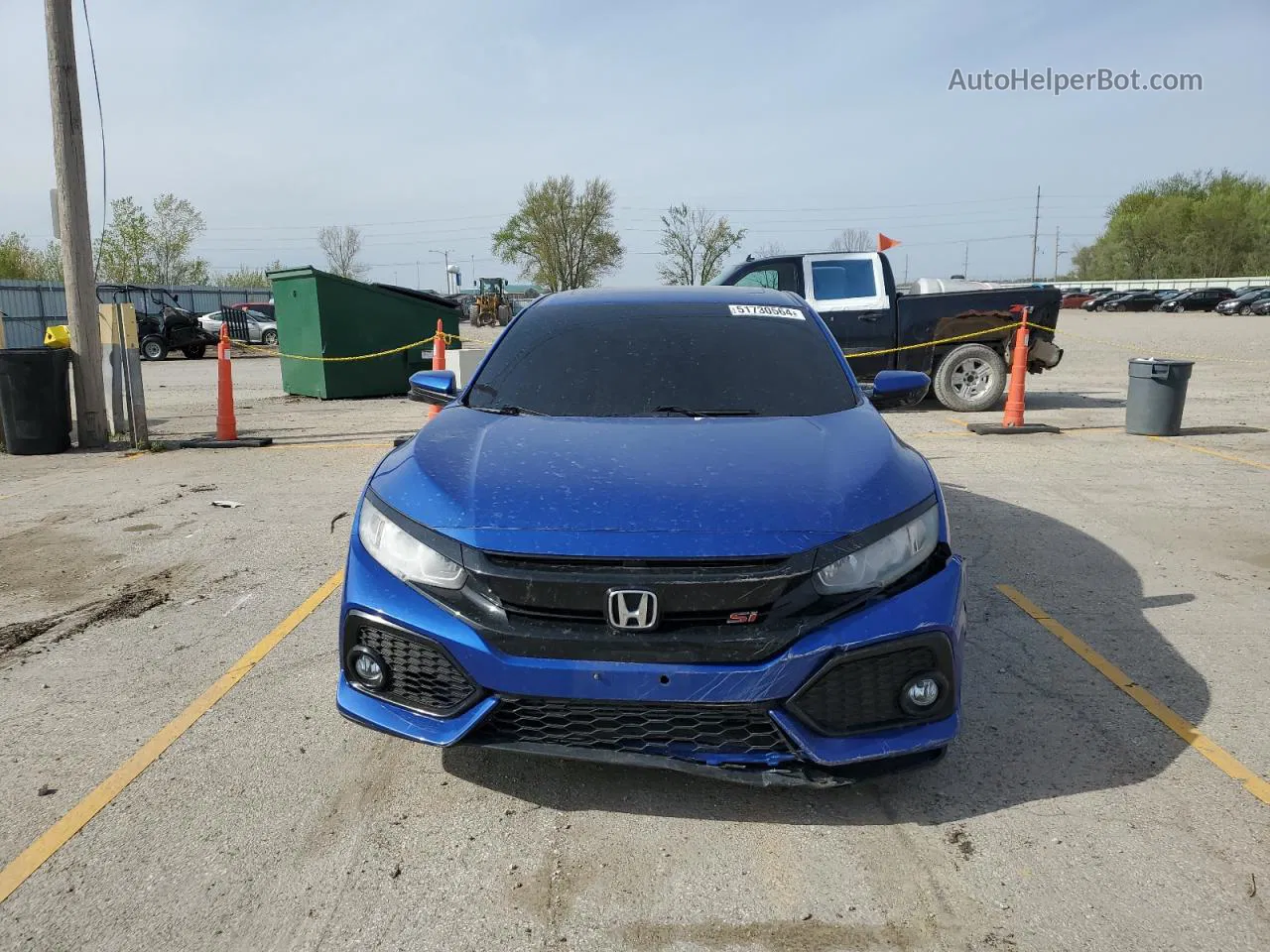 2017 Honda Civic Si Blue vin: 2HGFC1E5XHH700855