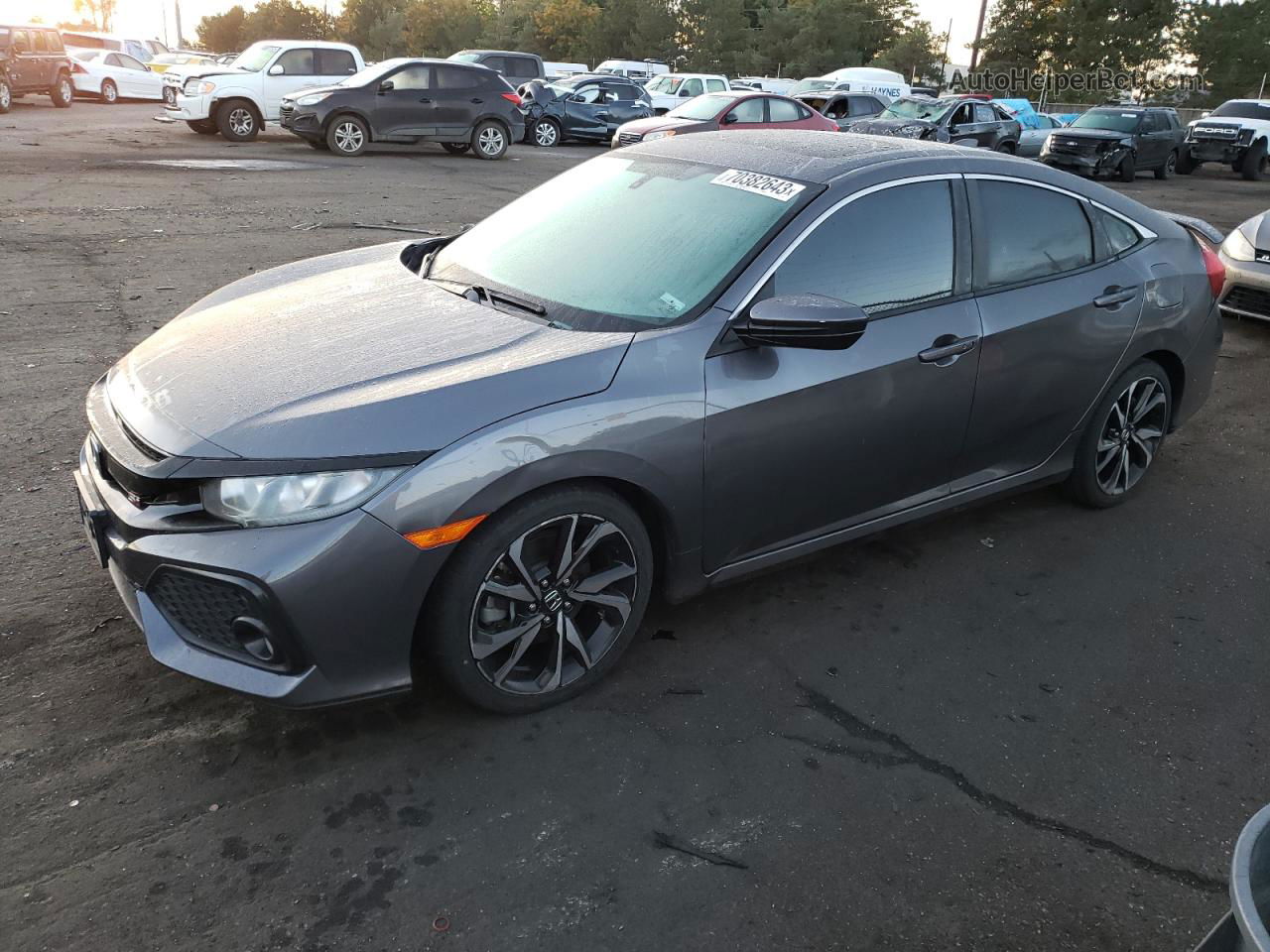 2017 Honda Civic Si Gray vin: 2HGFC1E5XHH707319