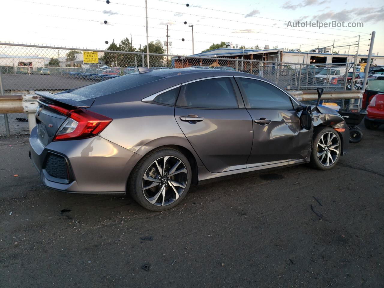 2017 Honda Civic Si Gray vin: 2HGFC1E5XHH707319