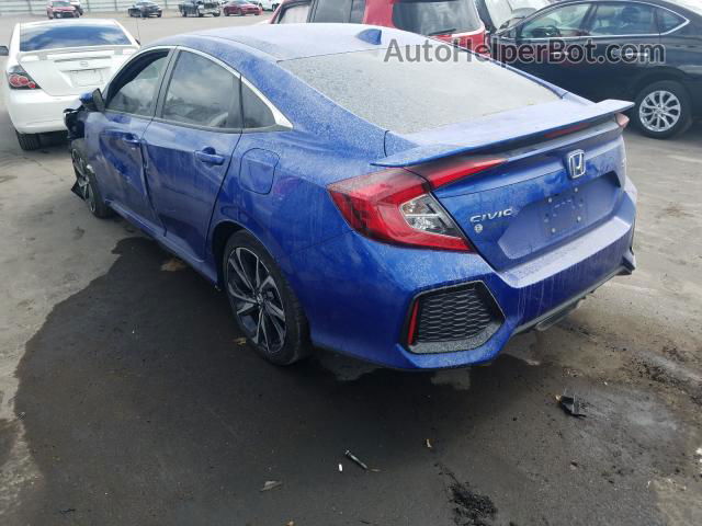 2019 Honda Civic Si Blue vin: 2HGFC1E5XKH702953