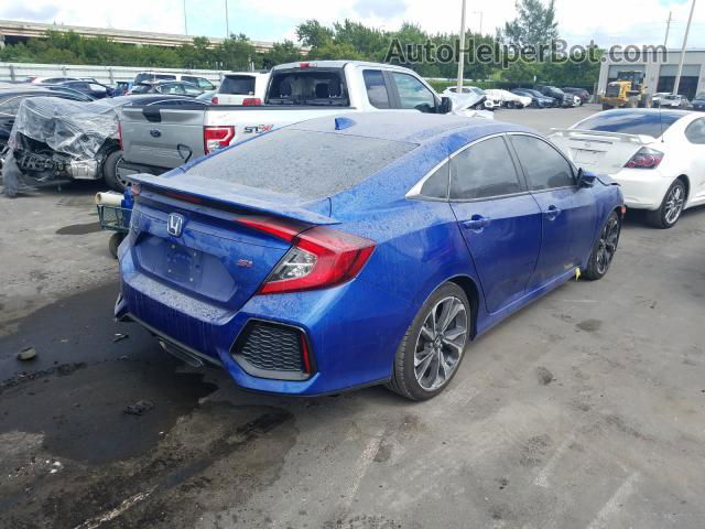 2019 Honda Civic Si Blue vin: 2HGFC1E5XKH702953