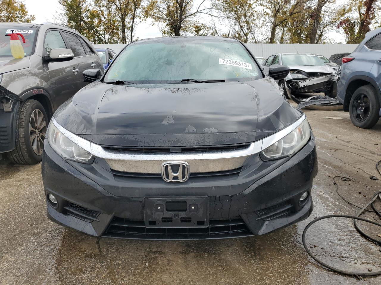 2017 Honda Civic Ex Black vin: 2HGFC1F30HH635639