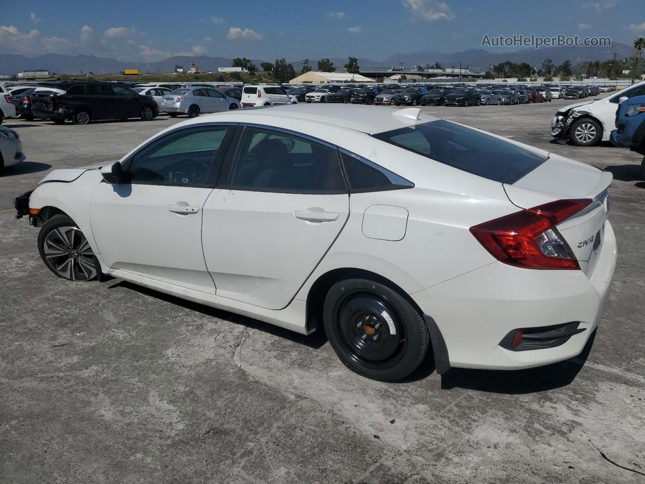 2017 Honda Civic Ex White vin: 2HGFC1F31HH643894