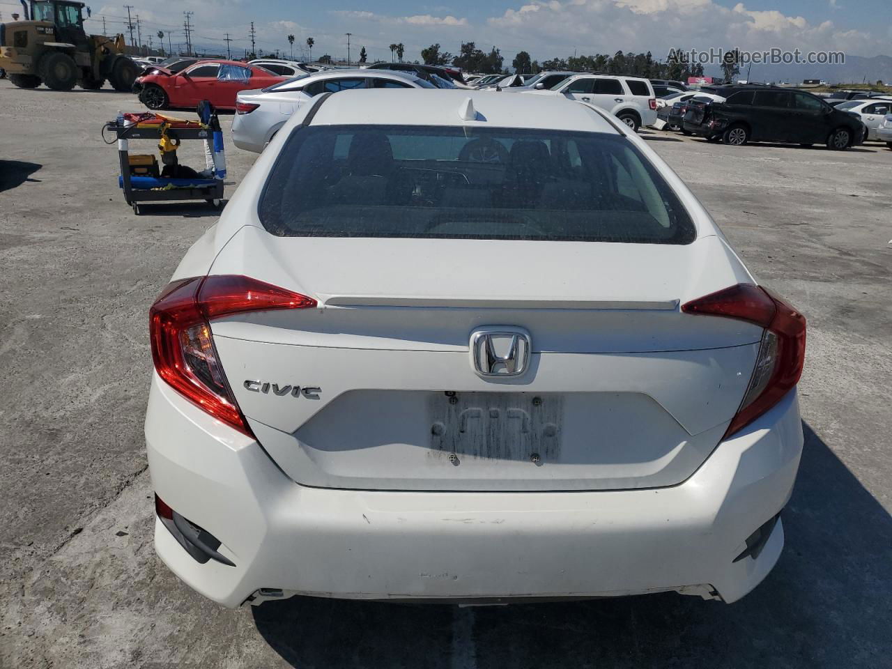 2017 Honda Civic Ex White vin: 2HGFC1F31HH643894