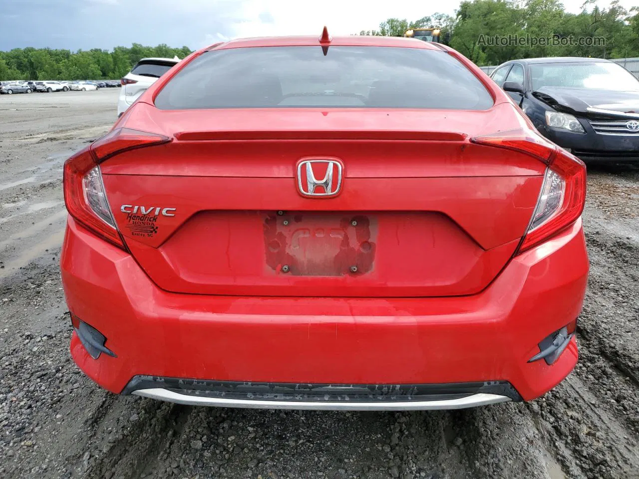 2020 Honda Civic Ex Red vin: 2HGFC1F31LH680128