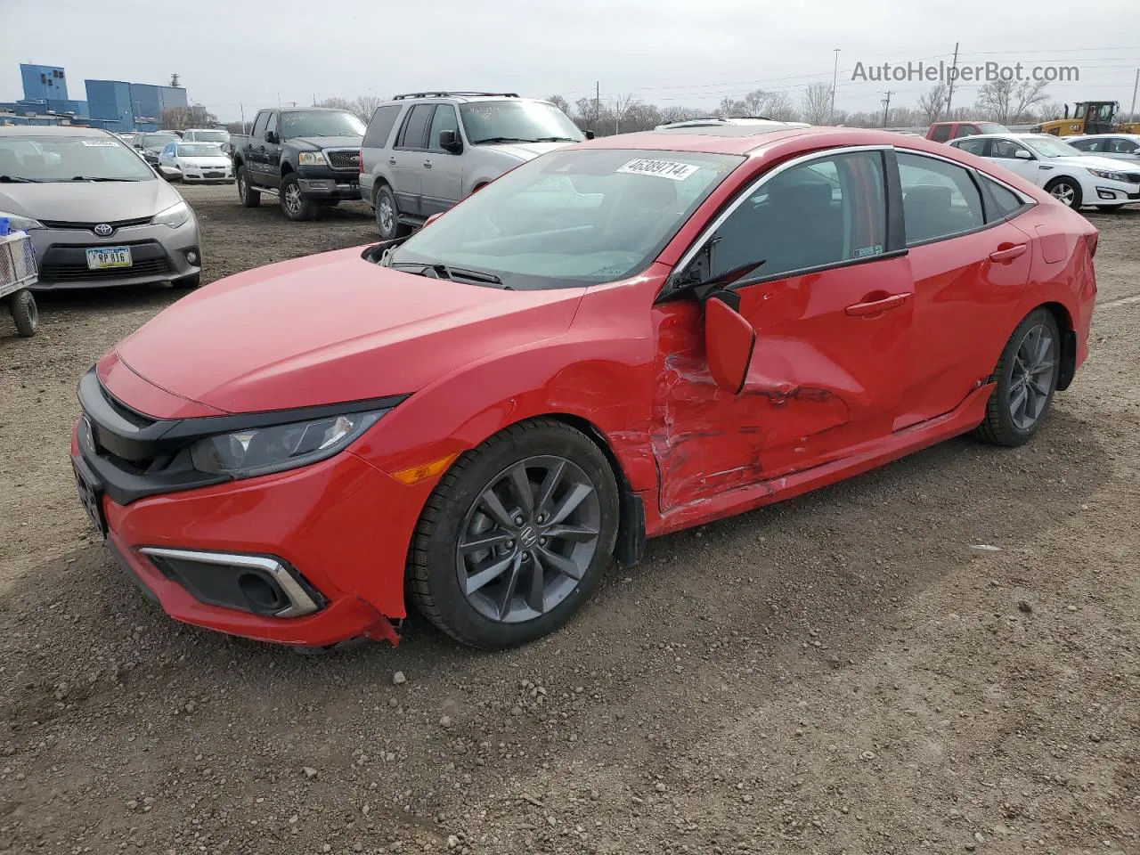 2020 Honda Civic Ex Red vin: 2HGFC1F31LH681246