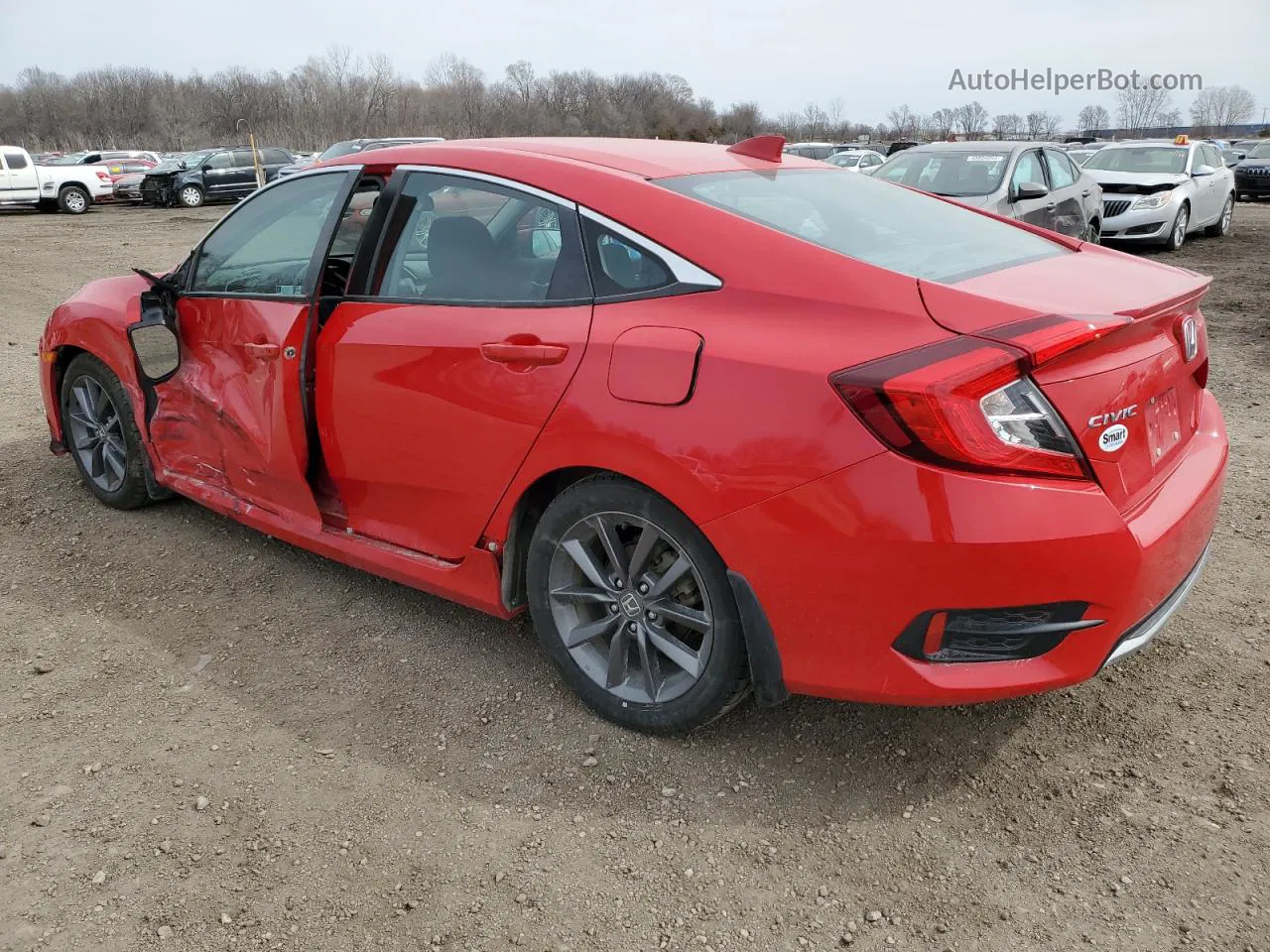 2020 Honda Civic Ex Red vin: 2HGFC1F31LH681246