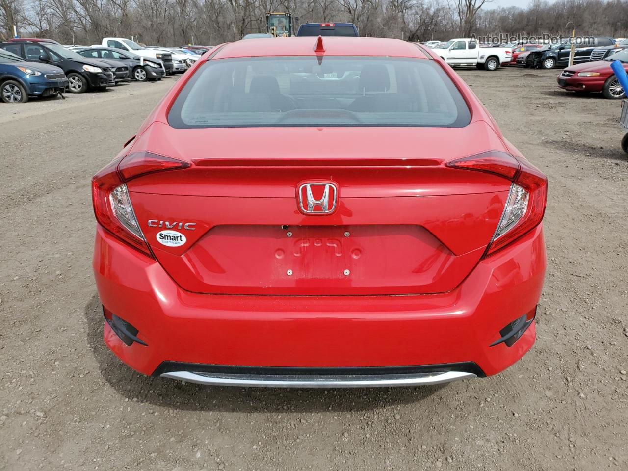 2020 Honda Civic Ex Red vin: 2HGFC1F31LH681246