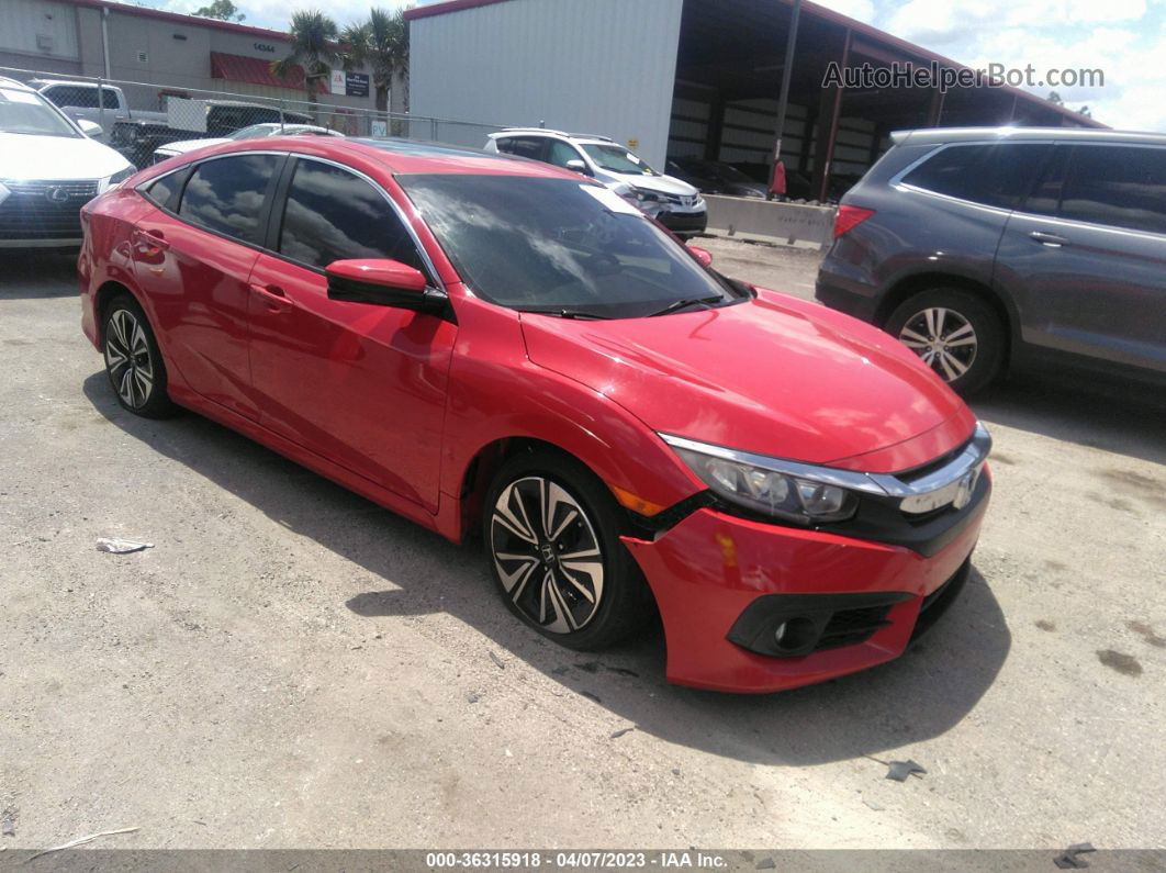 2016 Honda Civic Ex-t Red vin: 2HGFC1F32GH647838