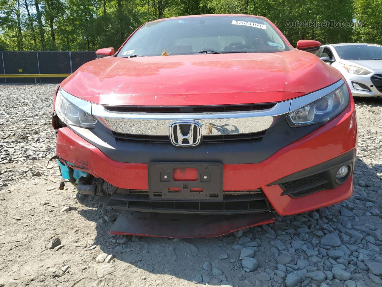 2017 Honda Civic Ex Red vin: 2HGFC1F32HH632080