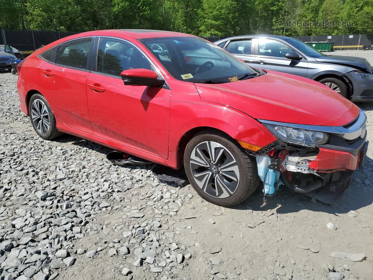 2017 Honda Civic Ex Red vin: 2HGFC1F32HH632080