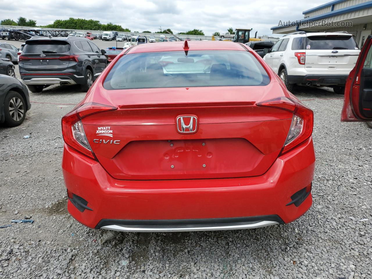 2020 Honda Civic Ex Red vin: 2HGFC1F32LH681207