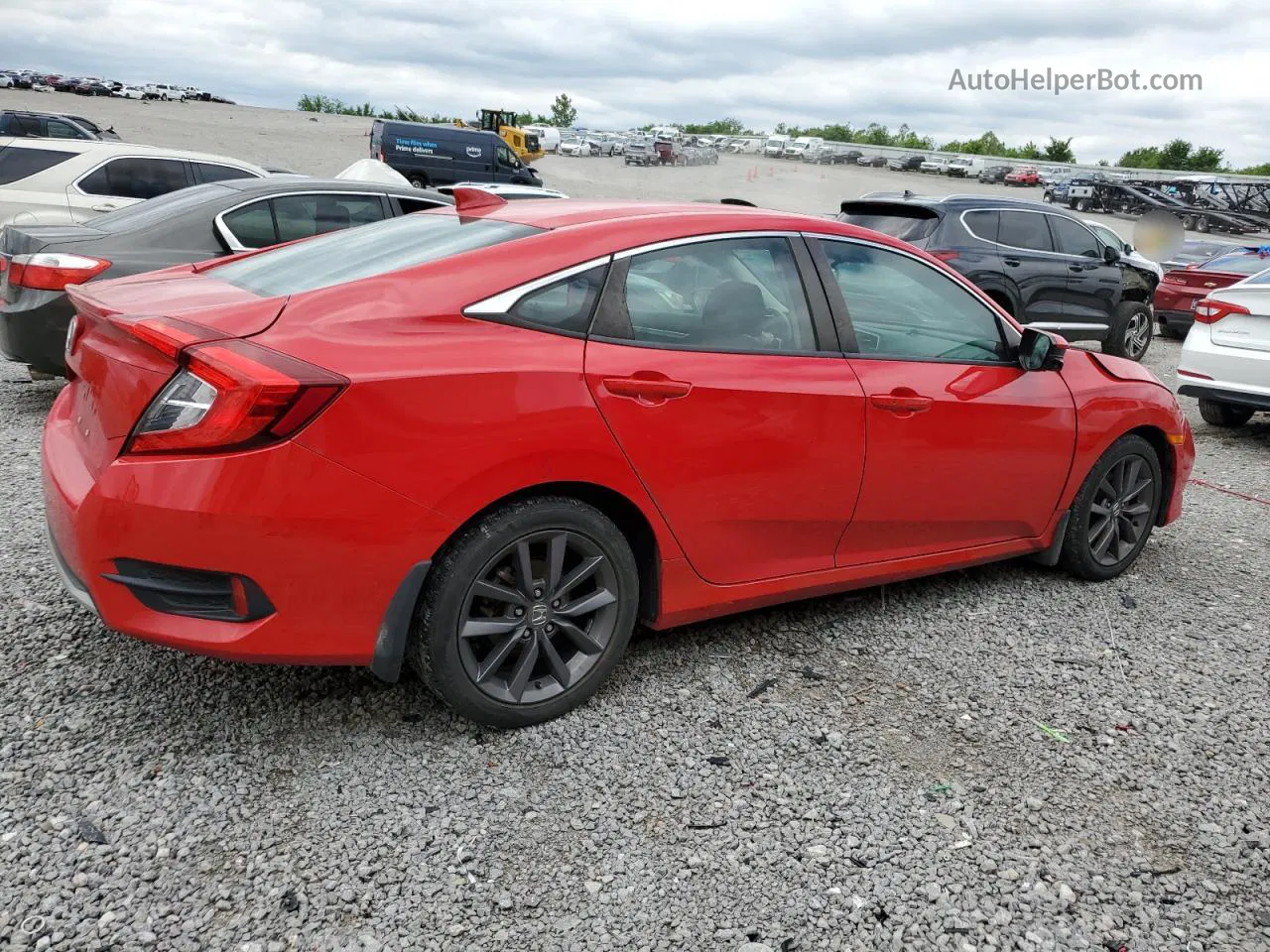 2020 Honda Civic Ex Red vin: 2HGFC1F32LH681207