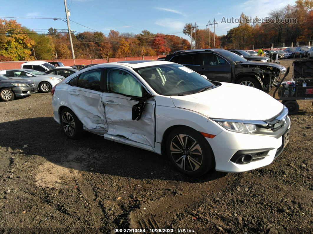 2016 Honda Civic Ex-t White vin: 2HGFC1F33GH653485