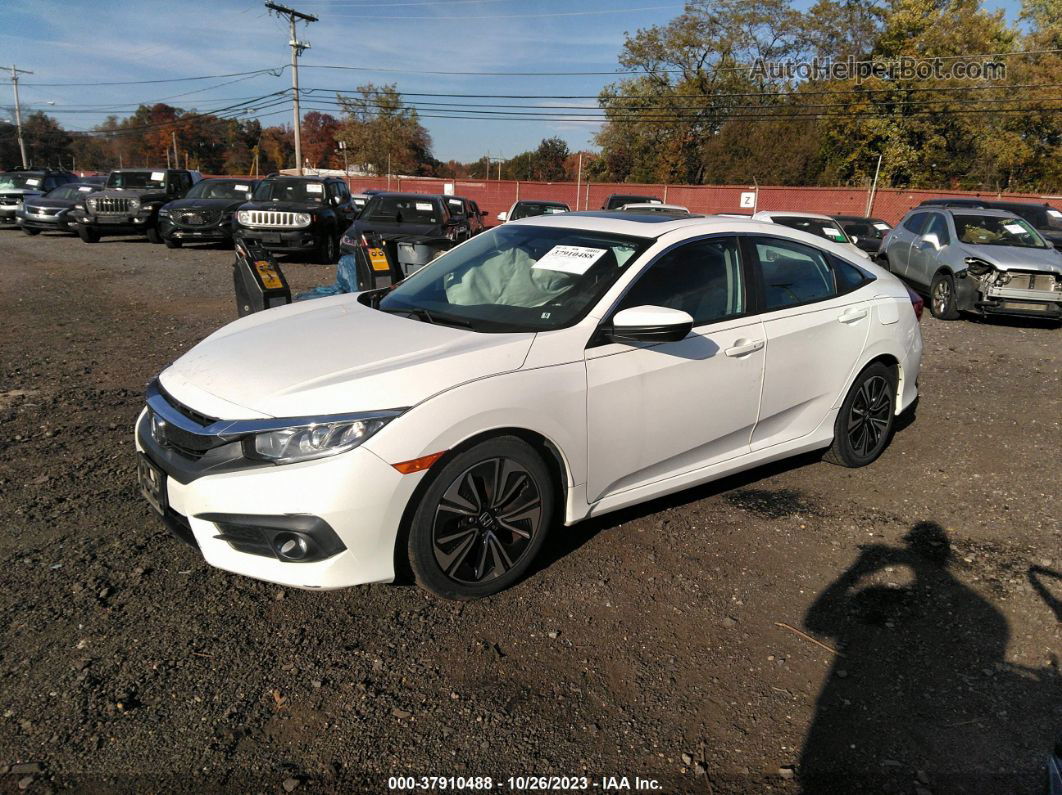 2016 Honda Civic Ex-t White vin: 2HGFC1F33GH653485