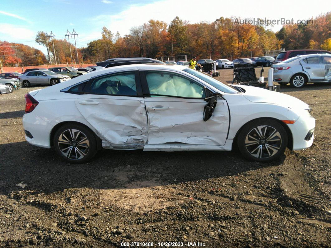 2016 Honda Civic Ex-t White vin: 2HGFC1F33GH653485