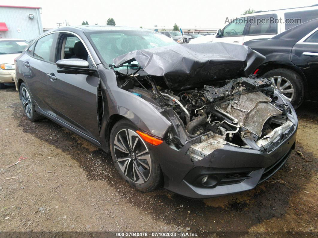 2017 Honda Civic Ex-t Gray vin: 2HGFC1F33HH638356