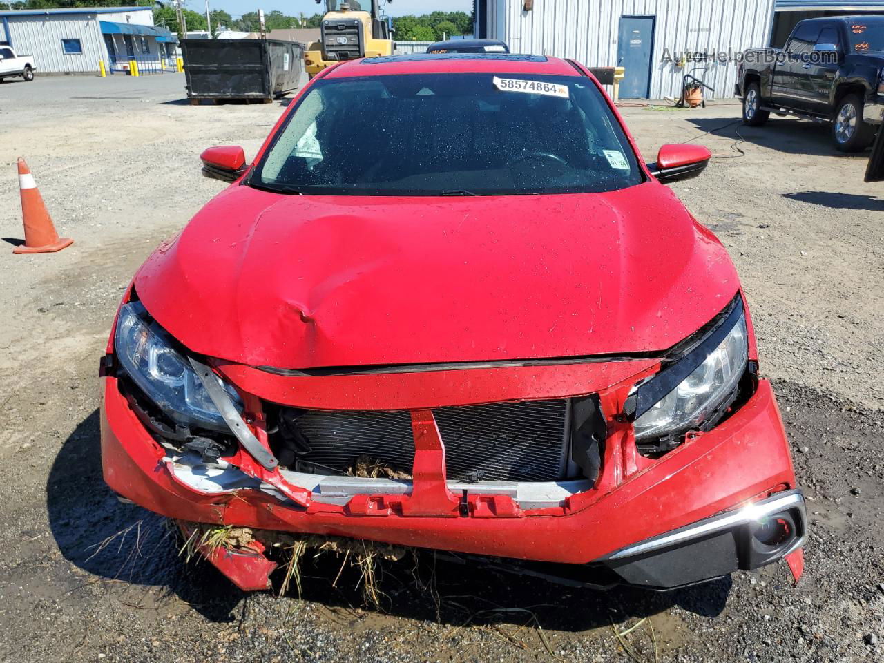 2020 Honda Civic Ex Red vin: 2HGFC1F34LH682584