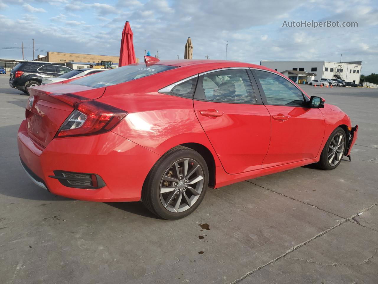 2020 Honda Civic Ex Красный vin: 2HGFC1F35LH680407