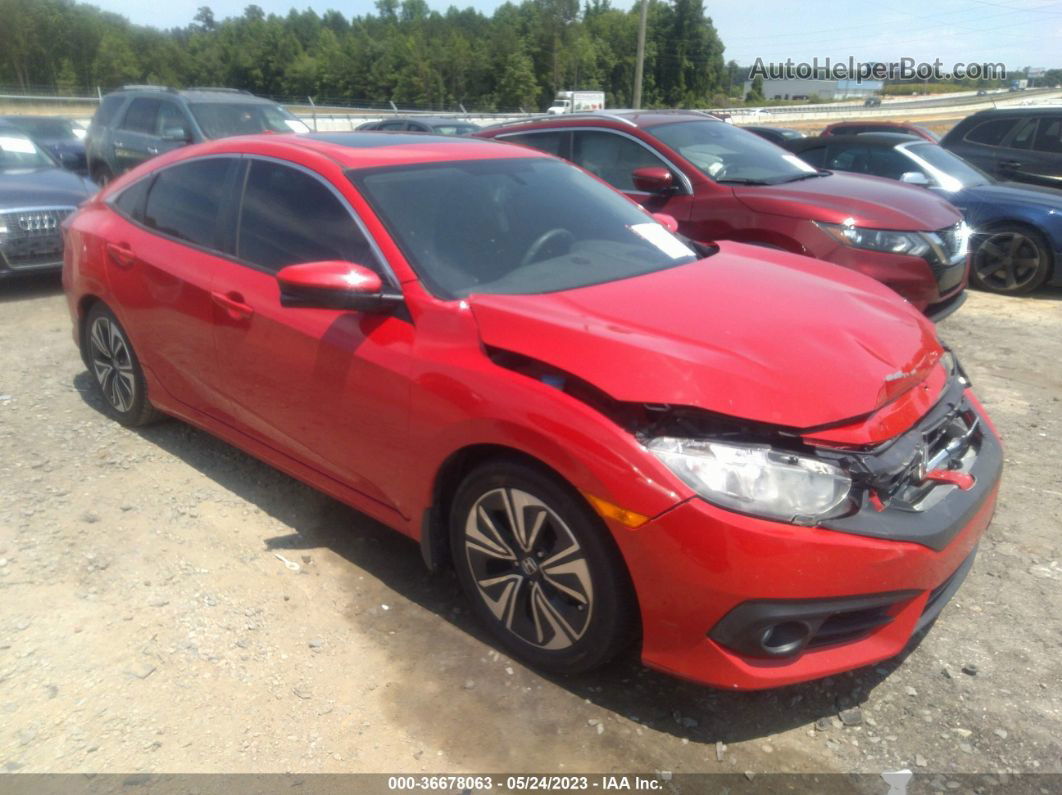 2016 Honda Civic Sedan Ex-t Red vin: 2HGFC1F36GH647602