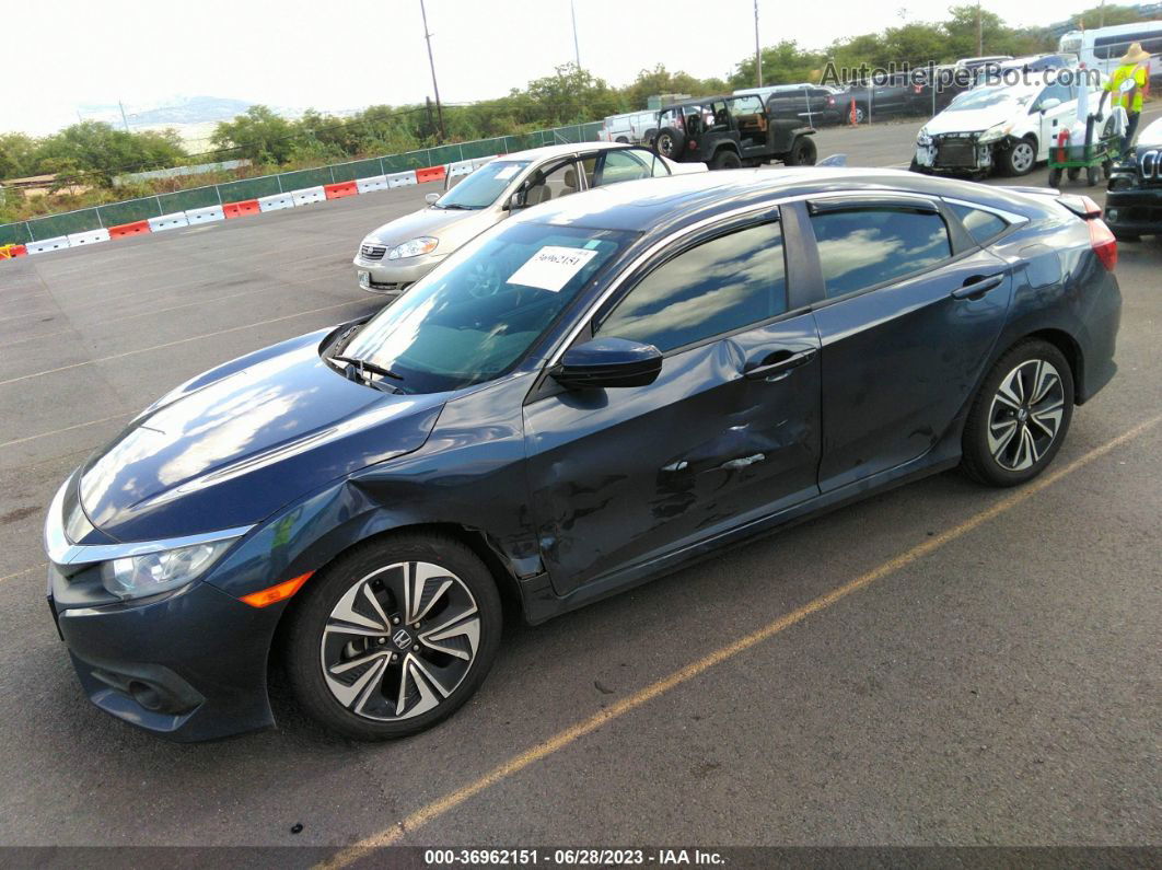 2017 Honda Civic Sedan Ex-t Blue vin: 2HGFC1F36HH652901