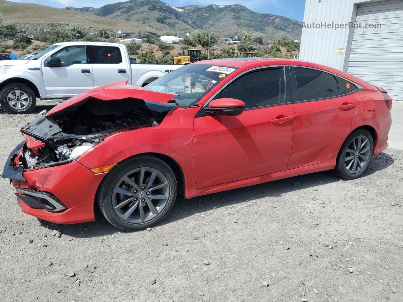 2020 Honda Civic Ex Red vin: 2HGFC1F36LH681212