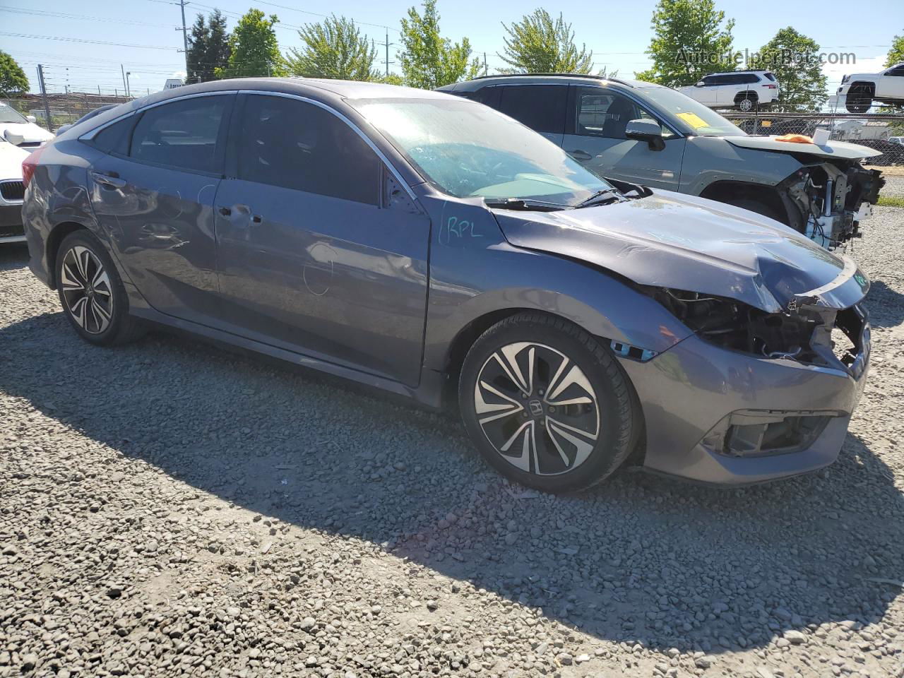 2017 Honda Civic Ex Charcoal vin: 2HGFC1F37HH647223