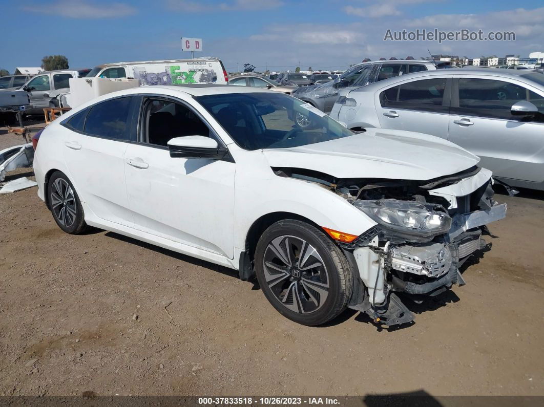 2016 Honda Civic Ex-t White vin: 2HGFC1F38GH660139