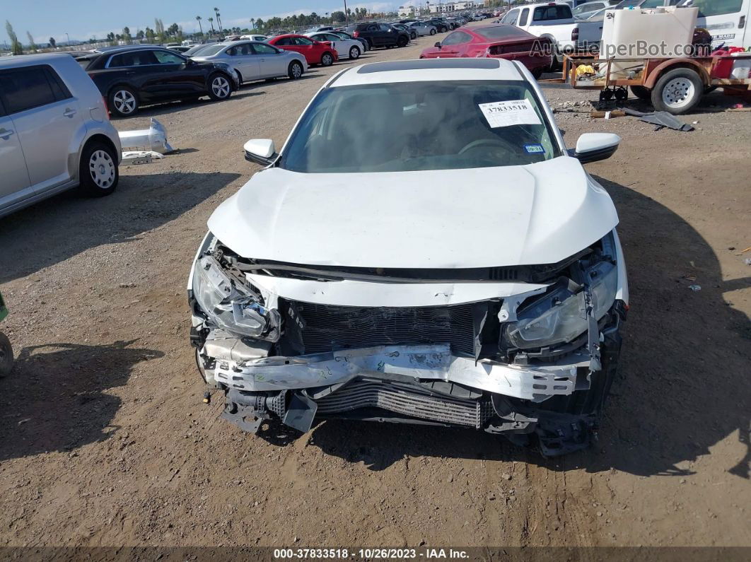 2016 Honda Civic Ex-t White vin: 2HGFC1F38GH660139