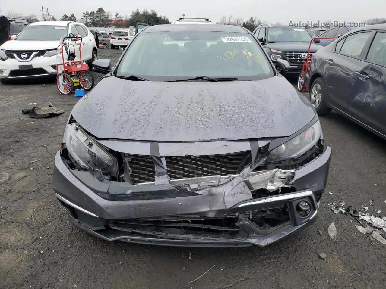 2019 Honda Civic Ex Gray vin: 2HGFC1F38KH651885