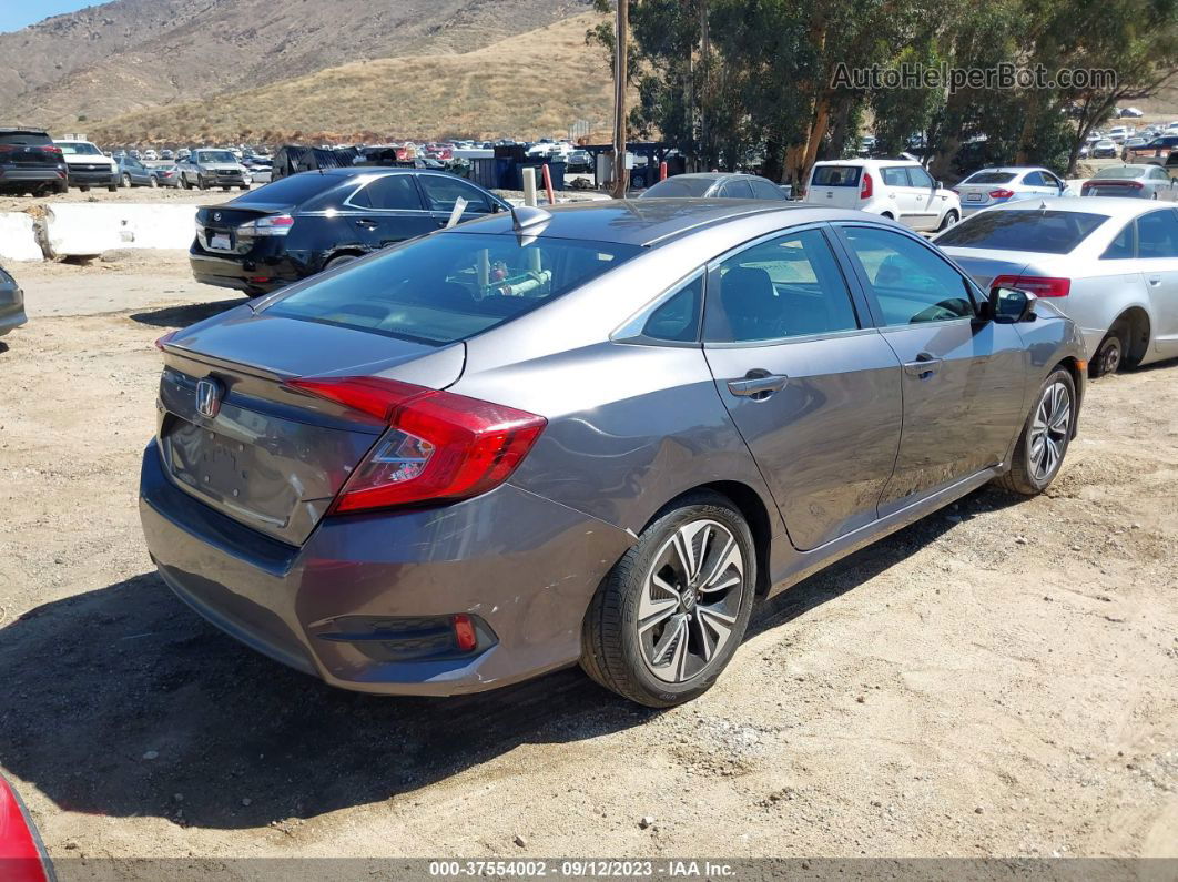 2017 Honda Civic Sedan Ex-t Gray vin: 2HGFC1F39HH632349