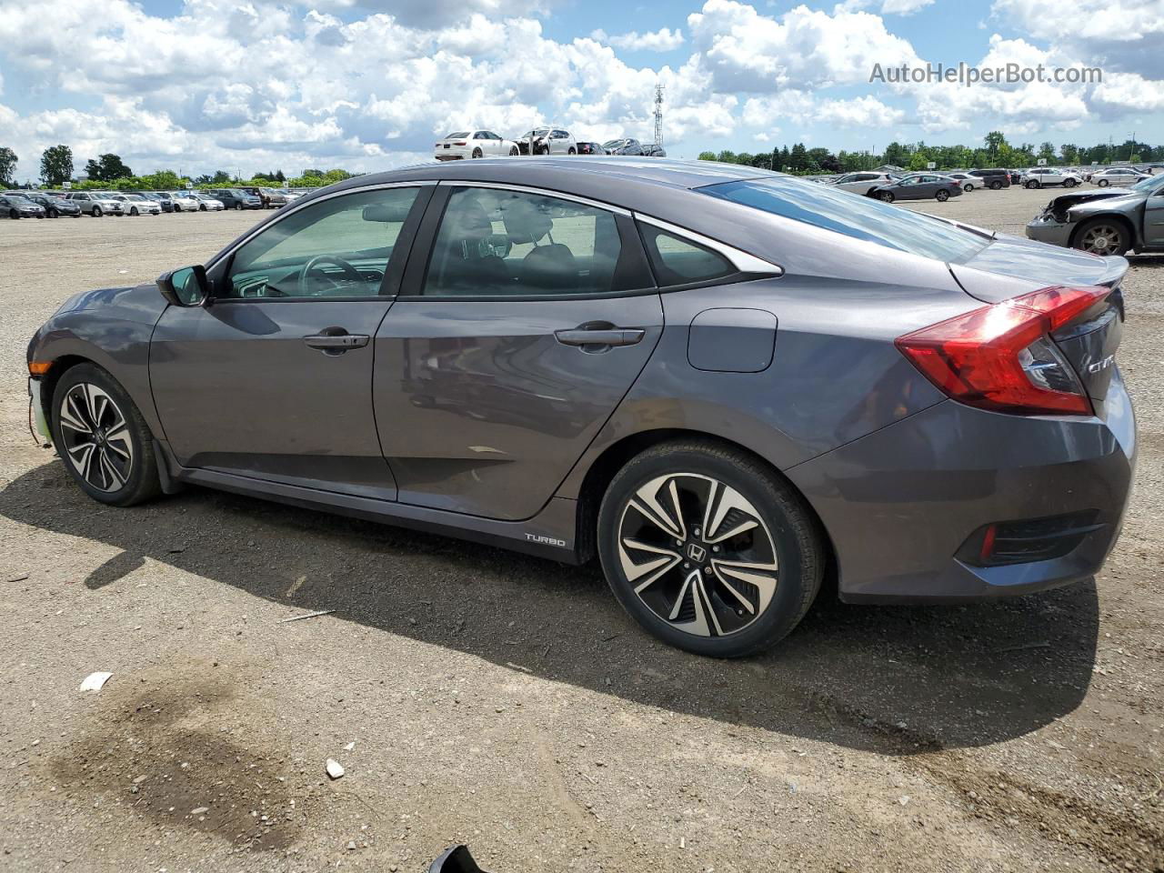 2017 Honda Civic Ex Gray vin: 2HGFC1F4XHH105865