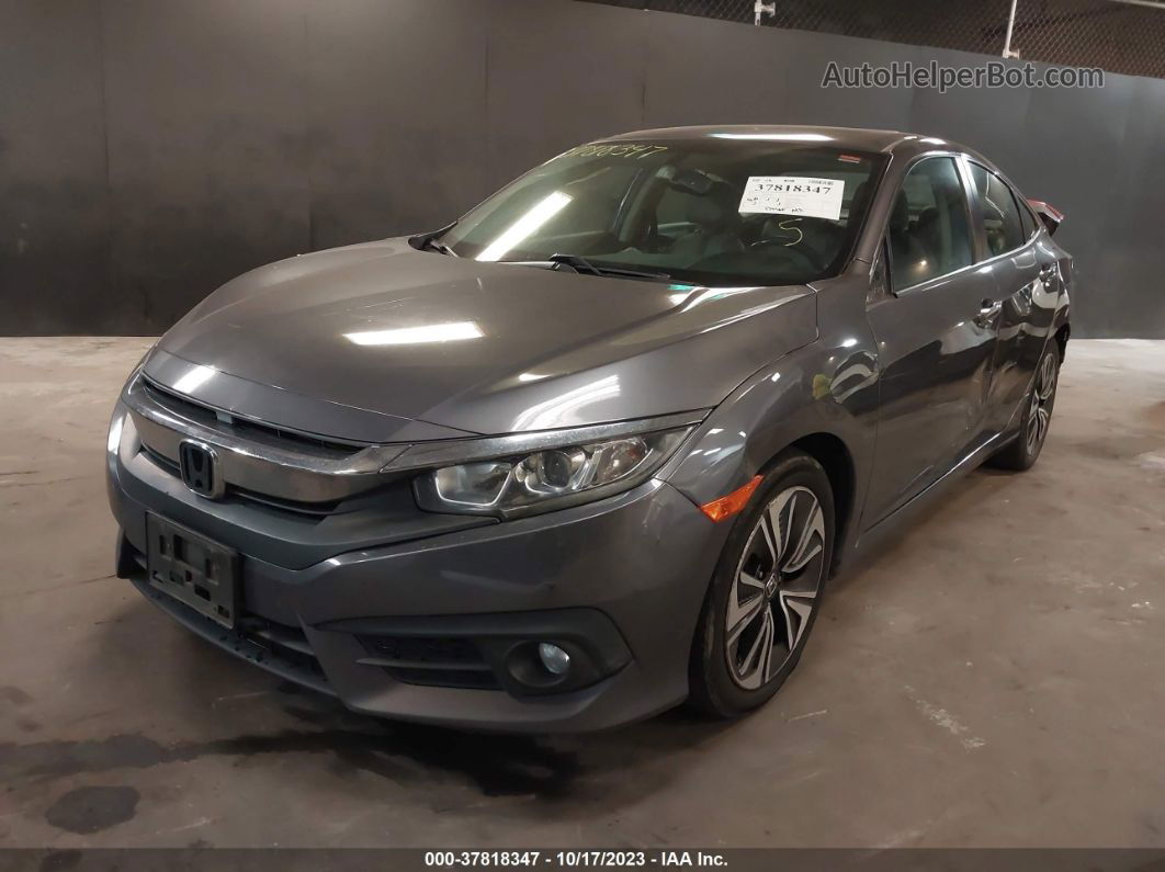 2016 Honda Civic Ex-l Gray vin: 2HGFC1F70GH655570