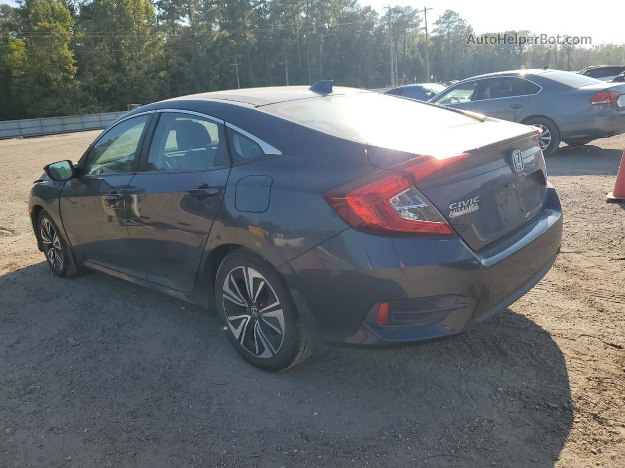 2017 Honda Civic Exl Blue vin: 2HGFC1F70HH650001