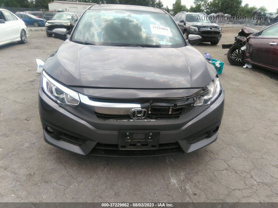 2017 Honda Civic Sedan Ex-l Gray vin: 2HGFC1F73HH632608