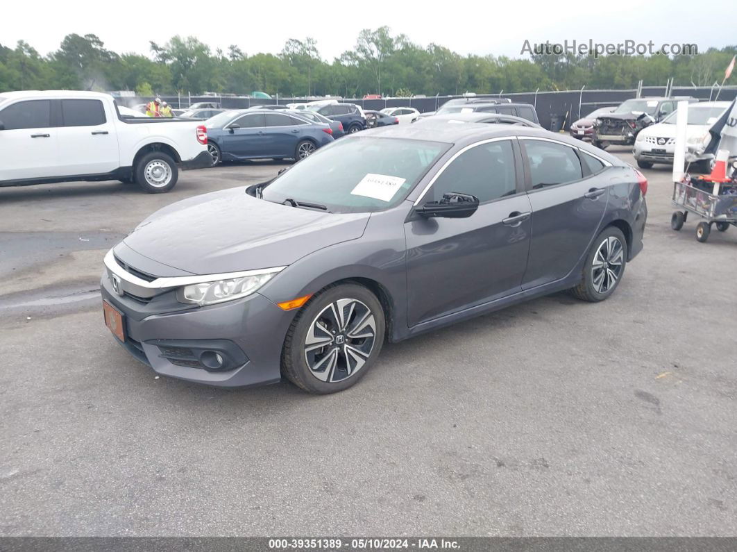 2016 Honda Civic Ex-l Gray vin: 2HGFC1F75GH658593