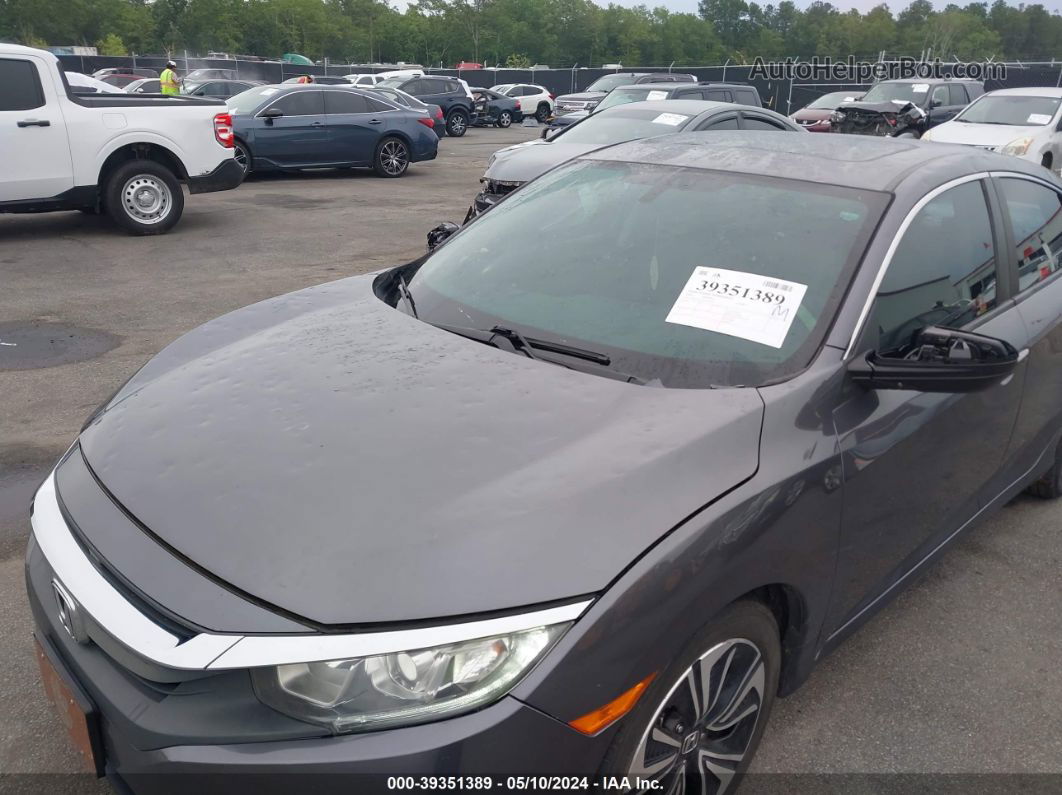 2016 Honda Civic Ex-l Gray vin: 2HGFC1F75GH658593